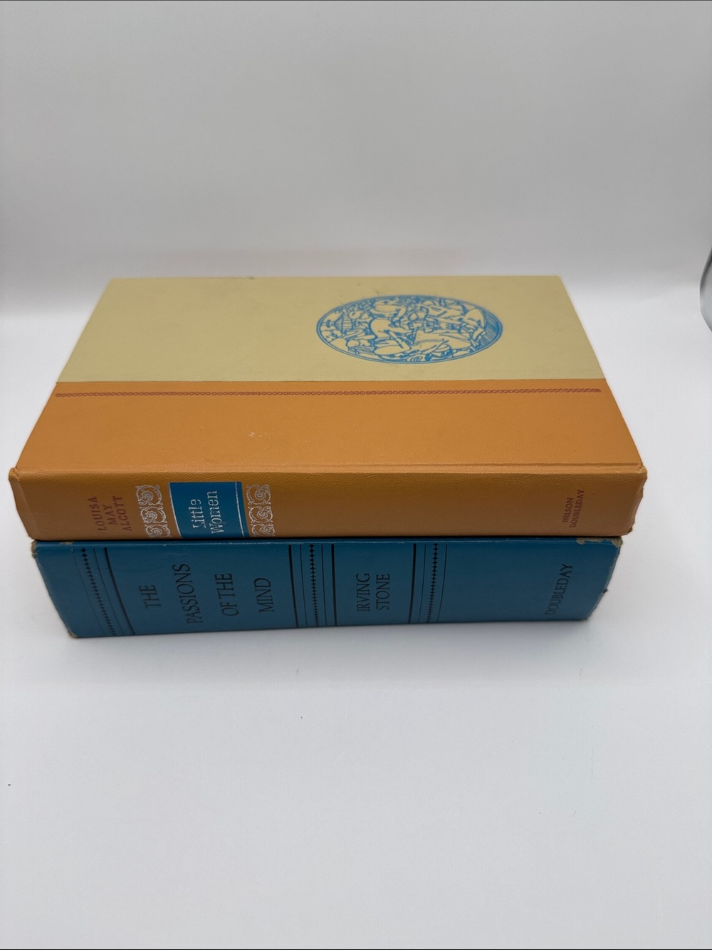 Blue & Gold Decorative Book Bundle | Vintage Hardcover Books